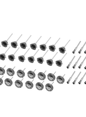 45pcs mini rotary stainless steel wire wheel wire brush smal