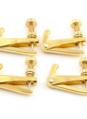 Violin-String-Tuner Adjuster-Parts Golden-Plated 4pcs/Lot Fi