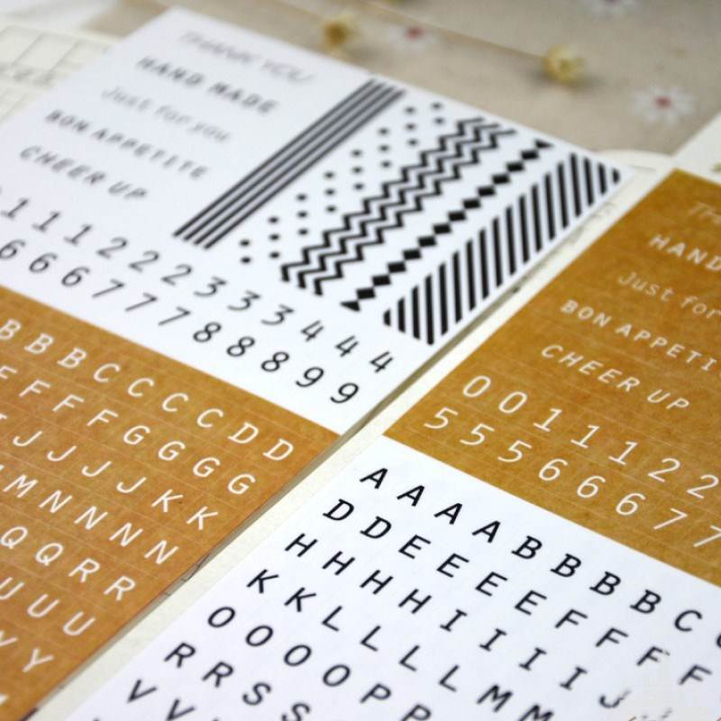 2sheets/pack letter words stickers scrapbooking alphabet pa