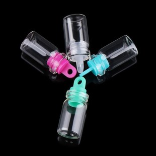 5pcs Small Drift Bottle Glass Jars Decor DIY Container Mini