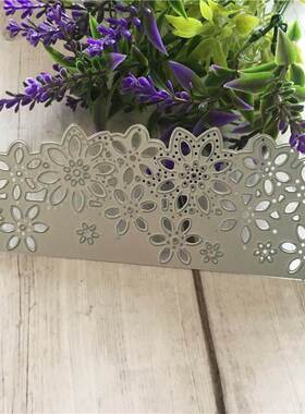 DIY Flower Floral Edge Border Cutting Dies Stencil Metal Cut