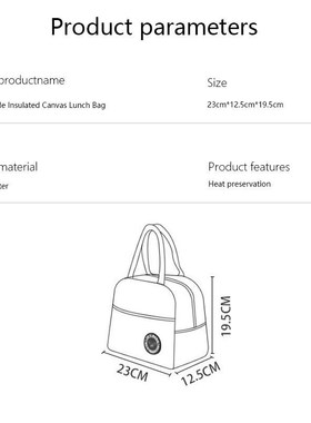 Portable Lunch Bag New Insulated Lunch Box Tote Bag Refriger