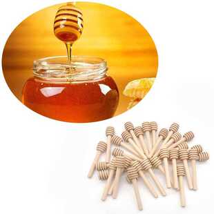 High Quality Honey Stir Bar Mixing Handle Jar Spoon Practica