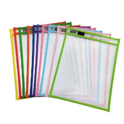 10Pcs File Folder Document Bag For Reusable Writing And