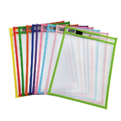 10Pcs File Folder Document Bag For Reusable Writing And