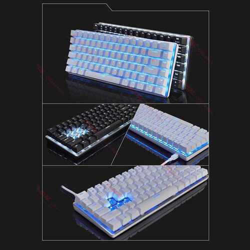 AK33 Wired Mechanical Gaming Keyboard 82 Key Blue Switch Eng