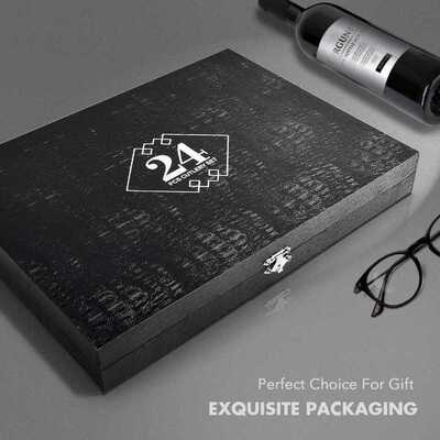 24PCS Silverware Tableware Cutlery Set Box 18/10 Stainless S