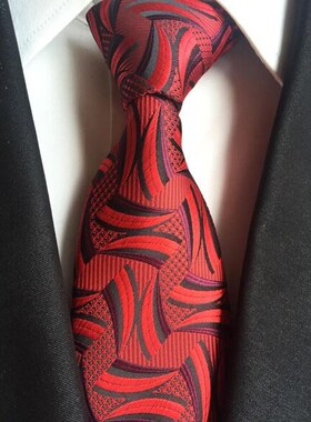 Ricnais Classic Silk Men Tie Plaid Neck Ties 8cm Green Blue