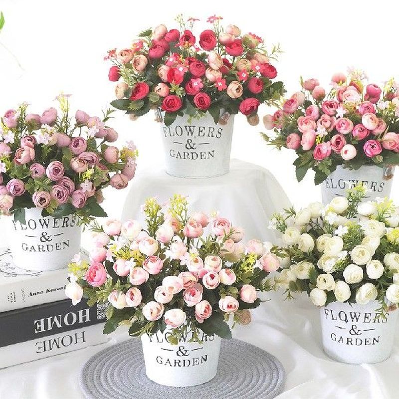 DIY Artificial Flowers Small Rose Hydrangea  sunflower