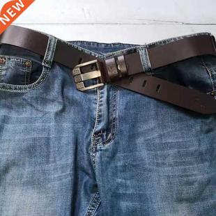 Met Vintage Quality Belt for High Genuine Luxury Men Leather