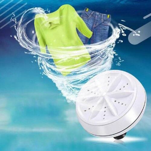 Mini Ultrasonic Washing Machine Portable Turbo Personal