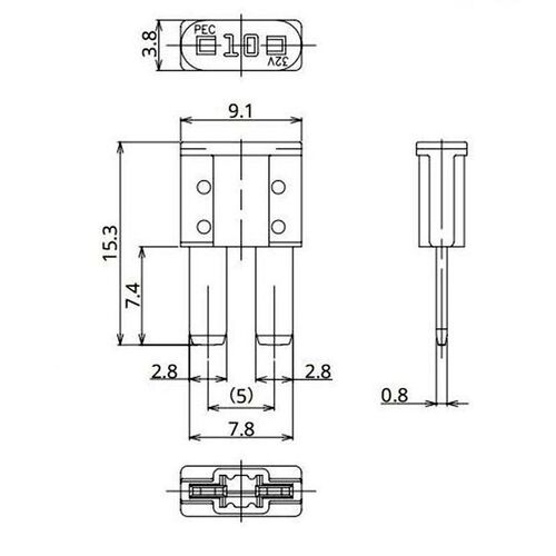 1SET 12V 24V 32V Universal Automobile Fuse Box with 140pcs C