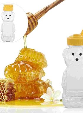 12pcs 240ml Plastic Squeeze Condiment Bottles Bear Shape