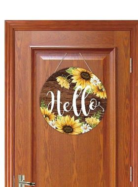 Suower Door Decor Welcome Wood Door Decoration Suower