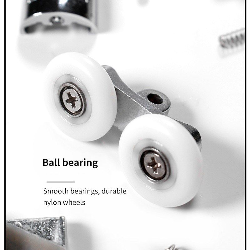 2pcs 23mm glass sliding door swinging double wheel pulley be