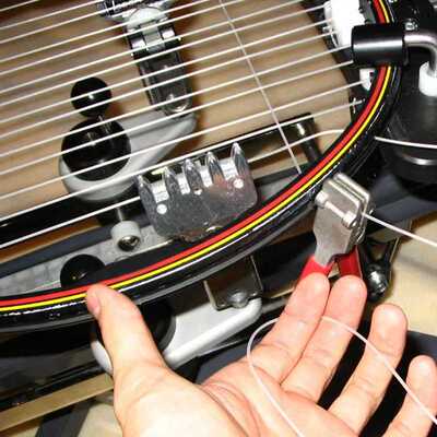Tennis Badminton Racquet Metal Spring Starting Clamp Stringi