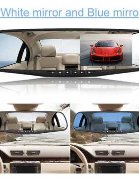 OMGO Car Dvr Dash Cam Dual Lens Rear View Mirror Auto Dashca