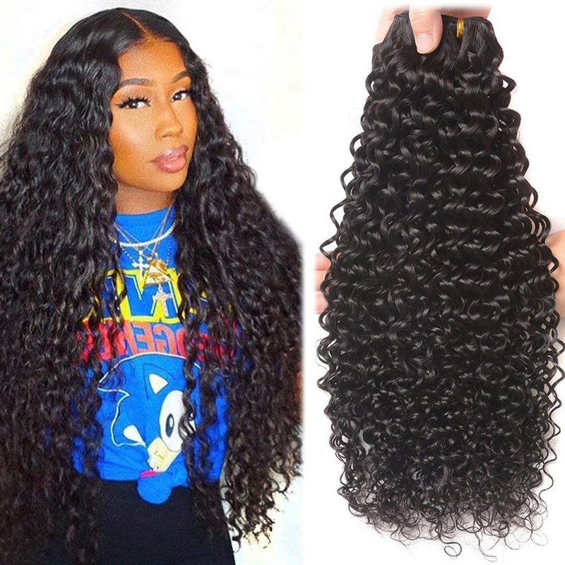 water wave bundles 100% human hair curly brazilian remy hair