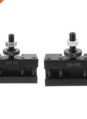 2Pcs Quick Chnge CNC Lthe Tool Post Turning Fcing Holder
