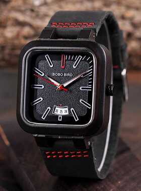 BOBO BIRD Men Watches Wooden Saat erkek Wristwatches Male J