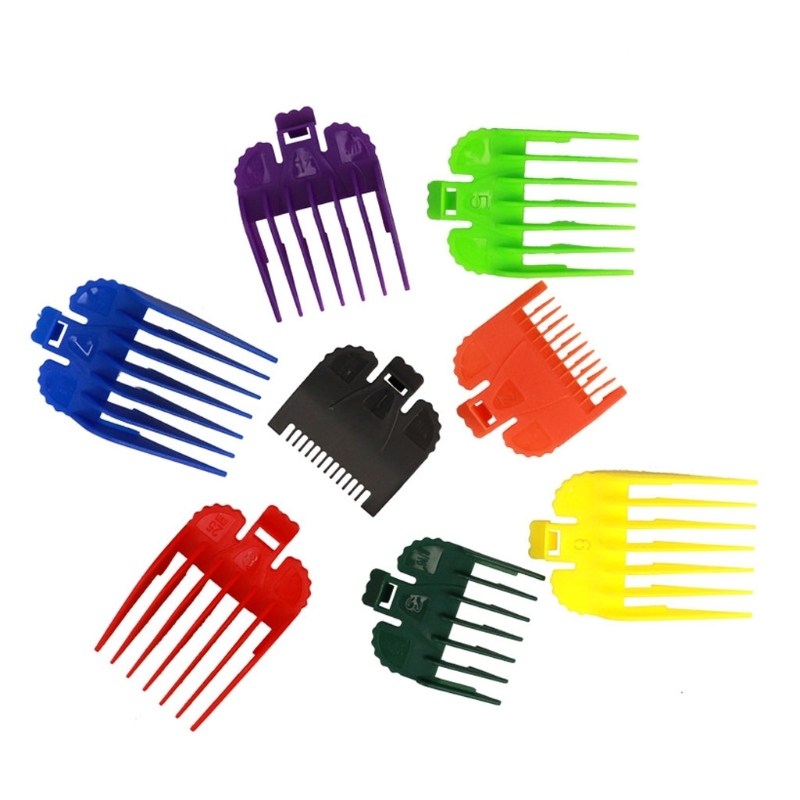 8pcs professional hair clipper guide combs set wide range
