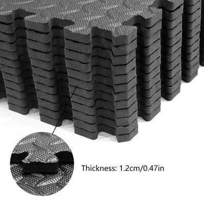 12PCS 30*30cm EVA Leaf Grain Floor Mats Gym Floor Mat Splici