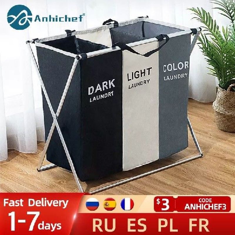 Foldable Laundry Basket Organizer For Dirty Clothes Laundry