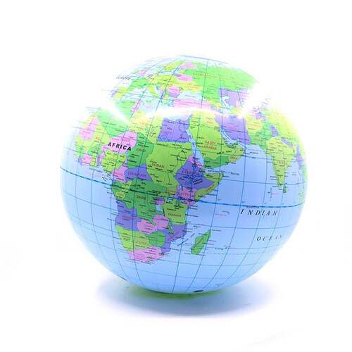 30cm Inflatable Blow p World Globe Earth Map Educational Pl