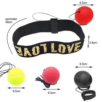 Boxing Reflex ball speed with Adjustable Headband head-moun