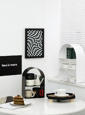 2 Layers Acrylic Storage Racks for Bathroom Sundrie Metal