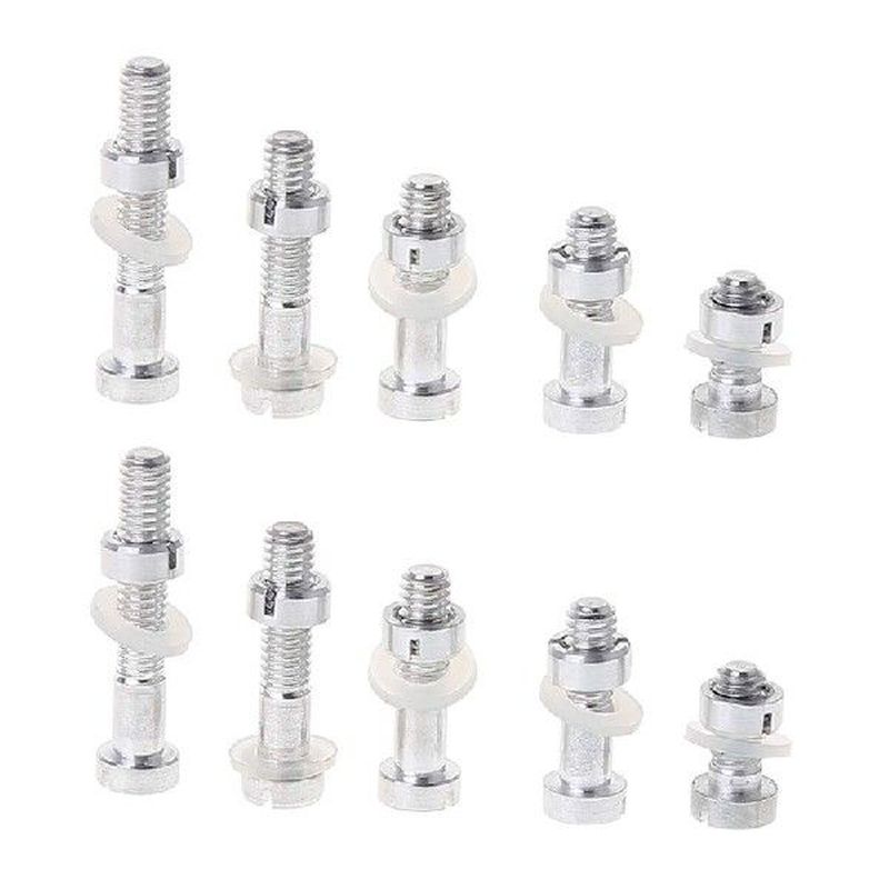 10Pcs M2.5 Screws Bolt Nut Washers Set Turntable Headshell