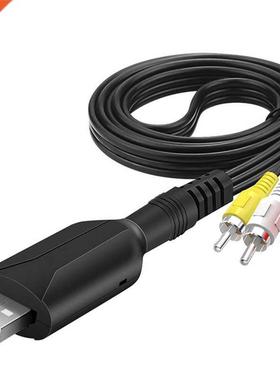 USB 2.0 Video Capture Card AV Composite Adapter Cable 3RCA t