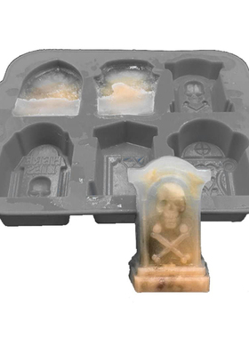 Halloween Gravestone Silicone Mold Ice Cube Tray Maker