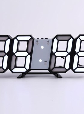 Wall Clock Watch Clock 3D Led Digital Modern Design Living