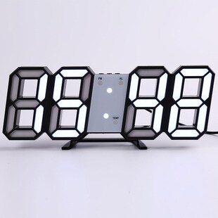 Wall Clock Watch Clock 3D Led Digital Modern Design Living