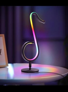 LED Musical Note Light Car Desktop Remote Control Symphonie