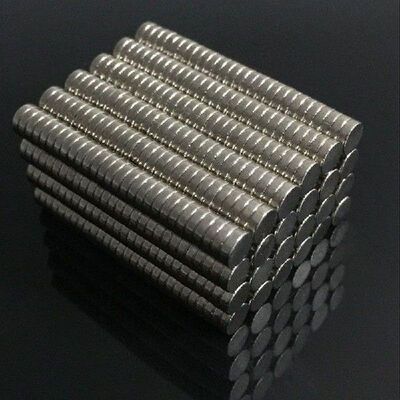100pcs Neodymium N35 Dia 4mm X 2mm Strong Magnets Tiny Disc