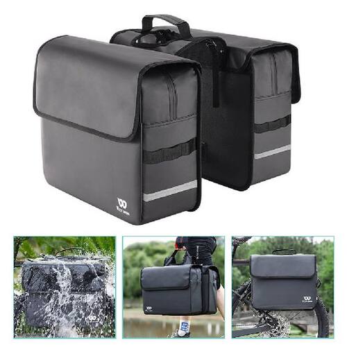 Bike Bag Pannier Bags Rear Rack Bicycle Saddle Tail