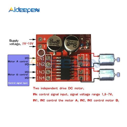 MX1508 DC Motor Driver Module DC 2V-10V 1.5A 2-Way PWM Speed