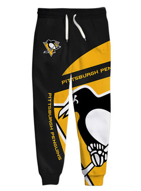 Pittsburgh men's Casual Pants Black And Yellow S