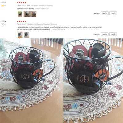 Coffee Capsule Universal Storage Basket Coffee Cup Basket Vi