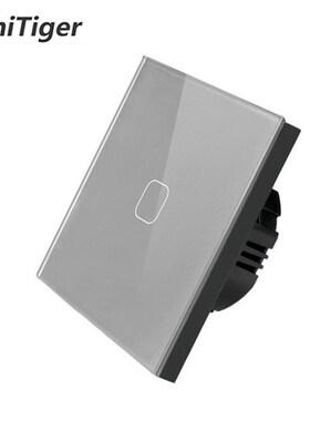 Touch Switch EU/UK standard White Crystal Glass Panel Touch