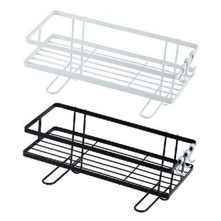 896A Bathroom Wall Mounted Shelves with Hooks Floating