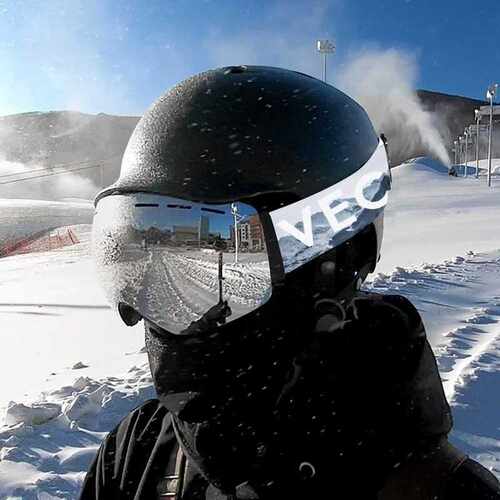 OTG Ski Snowboard Mirrored Magnetic Goggles Women Men Skiin