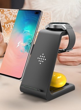 3 In 1 QI Wireless Charger Samsung S10 Plus 10W Fast Charge