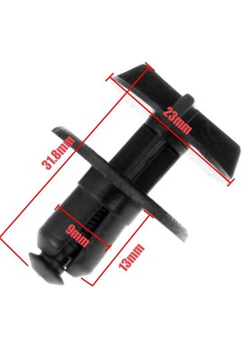 20Pcs Battery Cover & Cowl Panel Clips Black Nylon Faste