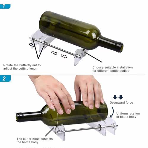 DIY Glass Bottle Cutter Machine Tool Wine Beer Champagne Bot