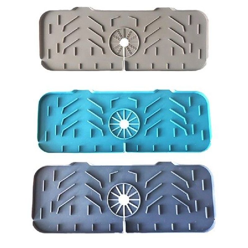 896A Silicone Faucet Sink Water Catcher Mat Kitchen Sink