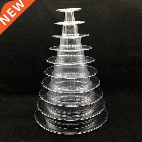 New 10 Tier Tower Mcron Mcron Disply Stnd Round Cke