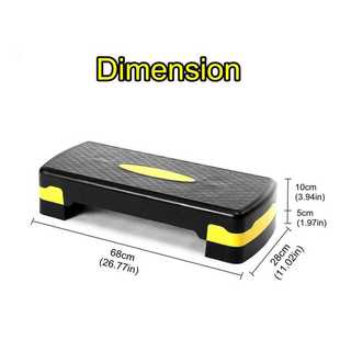 Fitness Aerobic Step Adjustable Non-slip Cardio Yoga Pedal S